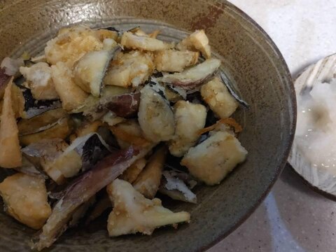 ナスとミョウガのカリカリ